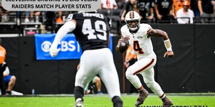 Cleveland Browns vs Las Vegas Raiders Match Player Stats