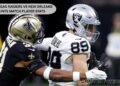 Las Vegas Raiders vs New Orleans Saints Match Player Stats